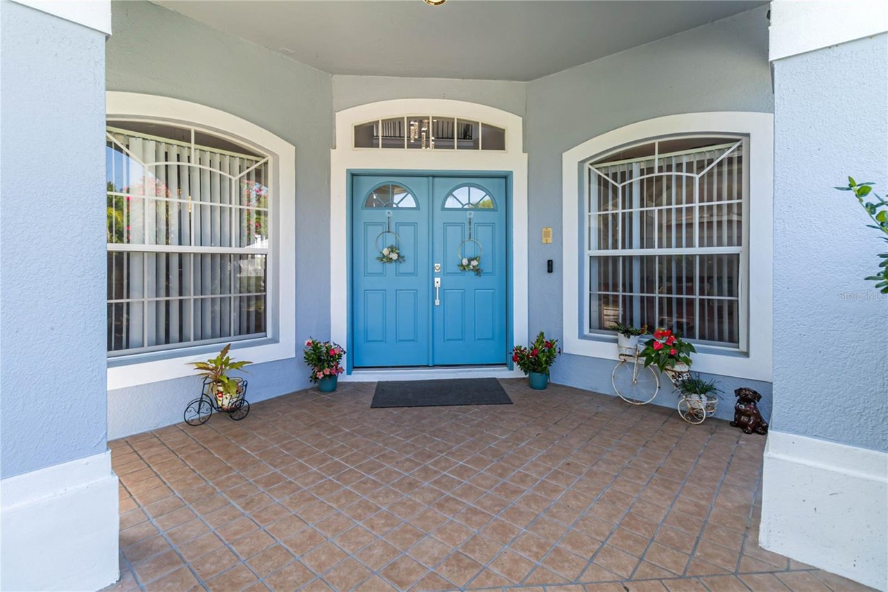front door (outside)