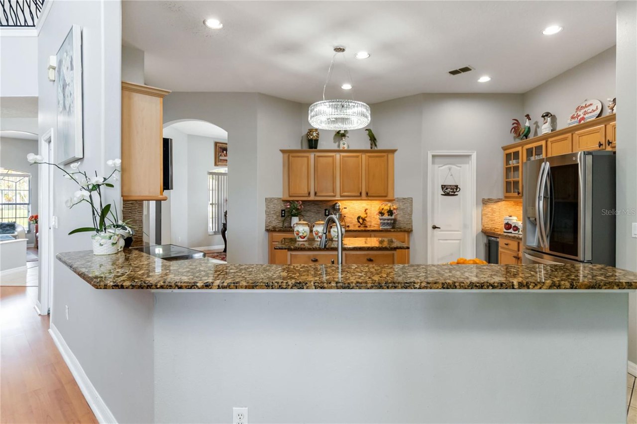 kitchen/barstool counter